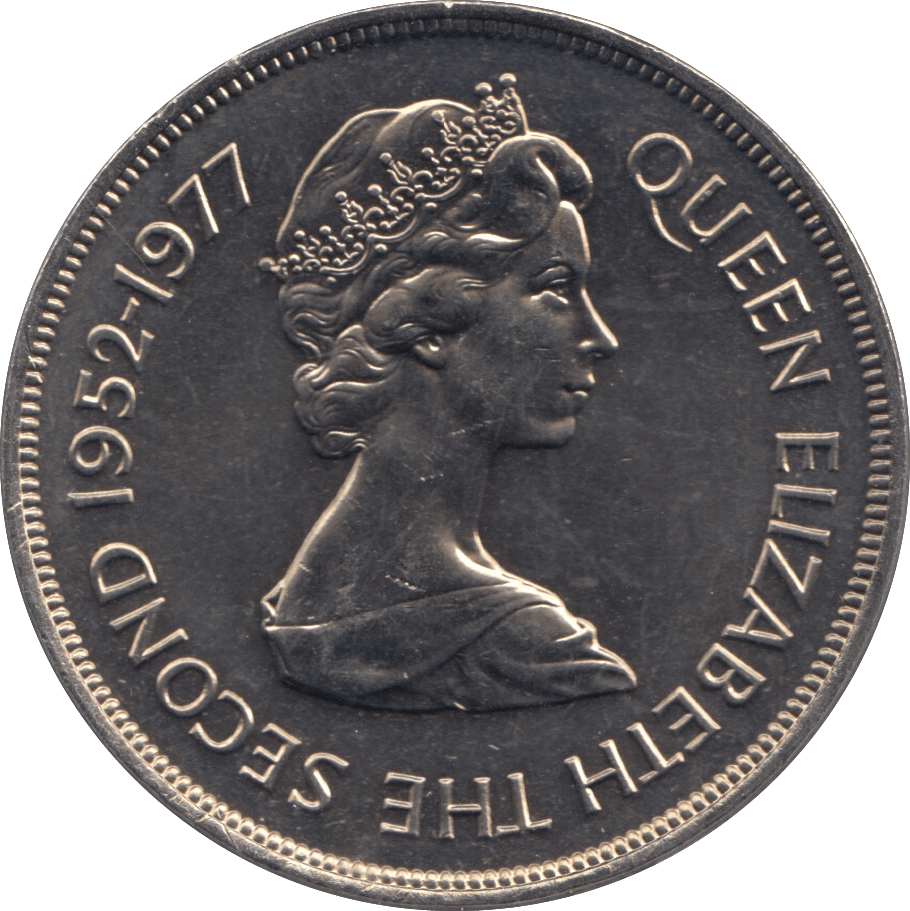 1977 JERSEY TWENTY FIVE PENCE - WORLD COINS - Cambridgeshire Coins