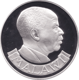 1977 MALAWI 10 KWACHA SABLE ANTELOPE SILVER PROOF COIN - SILVER WORLD COINS - Cambridgeshire Coins