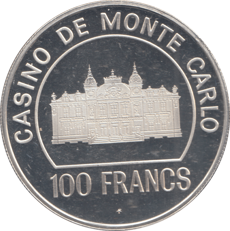 1977 MONTECARLO SILVER 100 FRANCS - WOLRD SILVER COINS - Cambridgeshire Coins