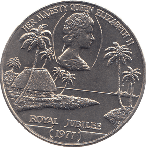 1977 ONE DOLLAR SAMOA ROYAL JUBILEE - WORLD COINS - Cambridgeshire Coins