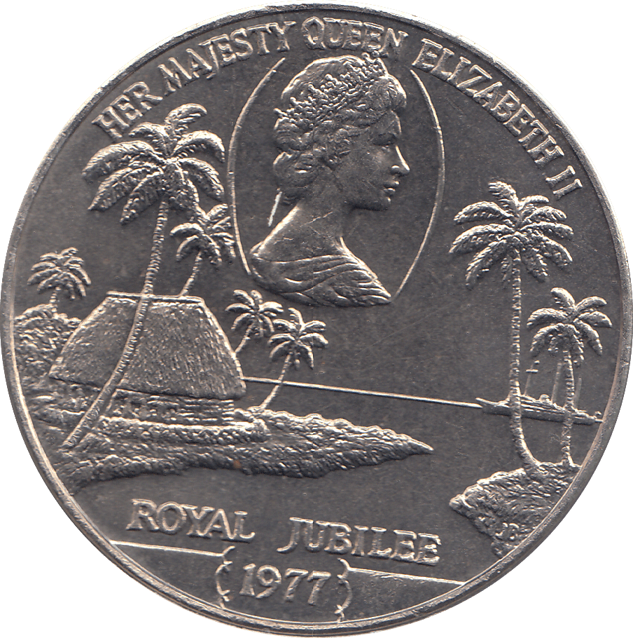 1977 ONE DOLLAR SAMOA ROYAL JUBILEE - WORLD COINS - Cambridgeshire Coins