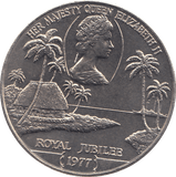 1977 ONE DOLLAR SAMOA ROYAL JUBILEE - WORLD COINS - Cambridgeshire Coins