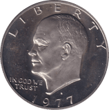 1977 ONE DOLLAR USA - WORLD COINS - Cambridgeshire Coins