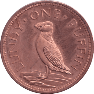 1977 ONE PUFFIN LUNDY - WORLD COINS - Cambridgeshire Coins