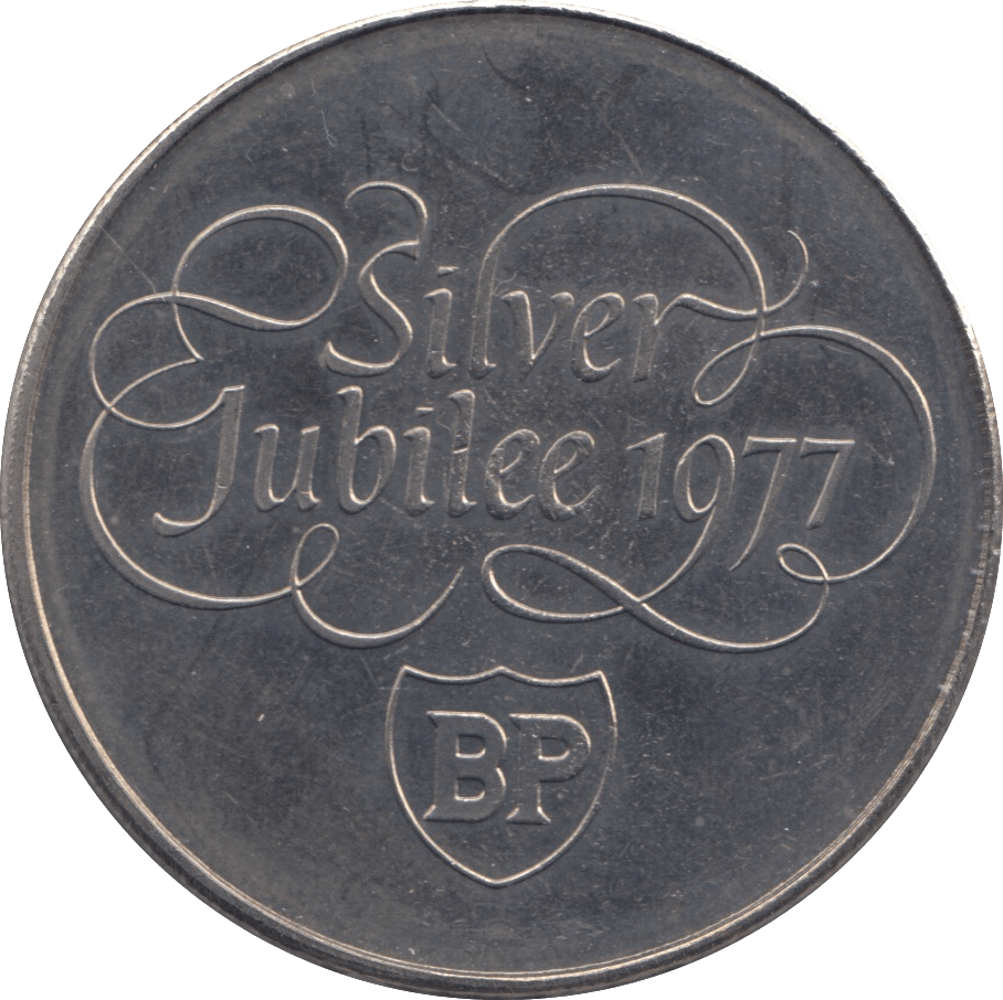 1977 QUEEN ELIZABETH II SILVER JUBILEE COMMEMORATIVE BP MEDAL
