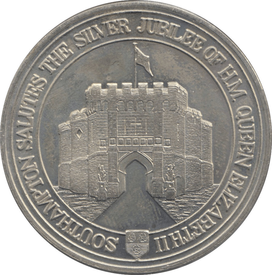 1977 QUEEN ELIZABETH II SILVER JUBILEE COMMEMORATIVE MEDAL F192 - MEDALS & MEDALLIONS - Cambridgeshire Coins