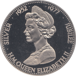1977 SILVER JUBILEE COMMEMORATIVE COIN - WORLD COINS - Cambridgeshire Coins