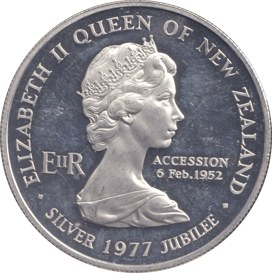 1977 SILVER ONE DOLLAR - SILVER WORLD COINS - Cambridgeshire Coins