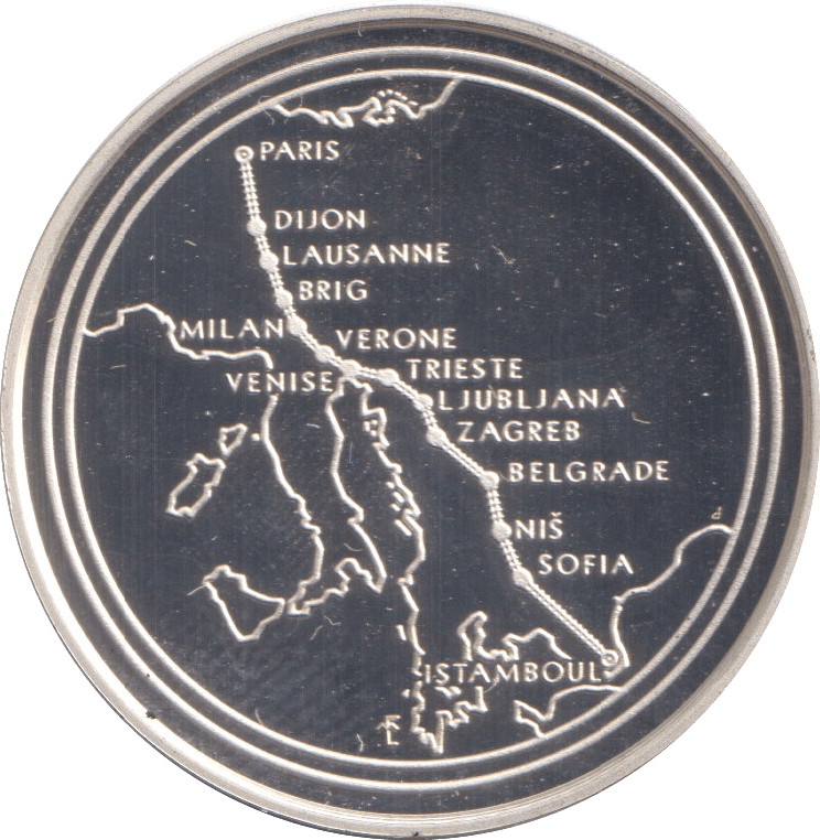 1977 SILVER OREINT EXPRESS MEDALLION - SILVER WORLD COINS - Cambridgeshire Coins