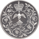 1977 SILVER PROOF CROWN QUEENS JUBILEE UK - SILVER WORLD COINS - Cambridgeshire Coins