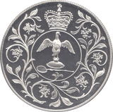 1977 SILVER PROOF CROWN UK - SILVER WORLD COINS - Cambridgeshire Coins