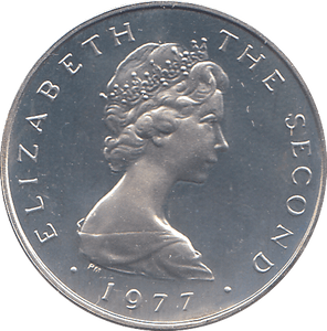 1977 SILVER PROOF ISLE OF MAN 1 PENCE - WORLD COINS - Cambridgeshire Coins