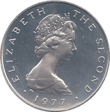 1977 SILVER PROOF ISLE OF MAN 1 PENCE - WORLD COINS - Cambridgeshire Coins