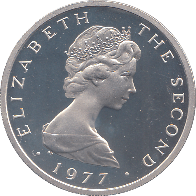 1977 SILVER PROOF ISLE OF MAN 10 PENCE - WORLD COINS - Cambridgeshire Coins