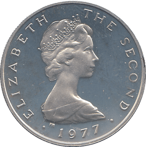 1977 SILVER PROOF ISLE OF MAN 5 PENCE - WORLD COINS - Cambridgeshire Coins