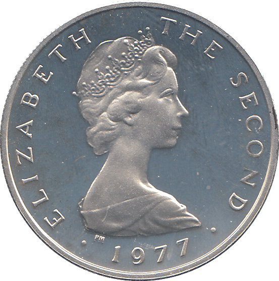 1977 SILVER PROOF ISLE OF MAN 5 PENCE - WORLD COINS - Cambridgeshire Coins