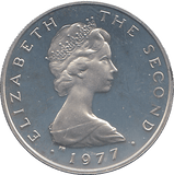 1977 SILVER PROOF ISLE OF MAN 5 PENCE - WORLD COINS - Cambridgeshire Coins
