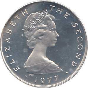 1977 SILVER PROOF ISLE OF MAN HALF PENCE - WORLD COINS - Cambridgeshire Coins