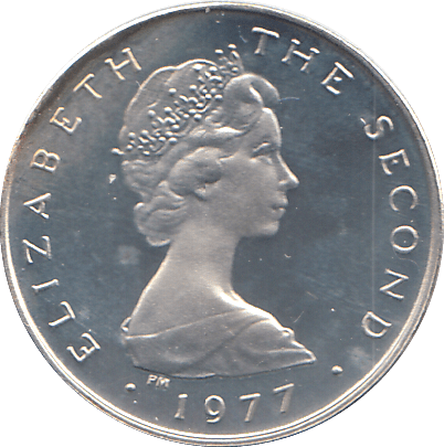1977 SILVER PROOF ISLE OF MAN HALF PENCE - WORLD COINS - Cambridgeshire Coins