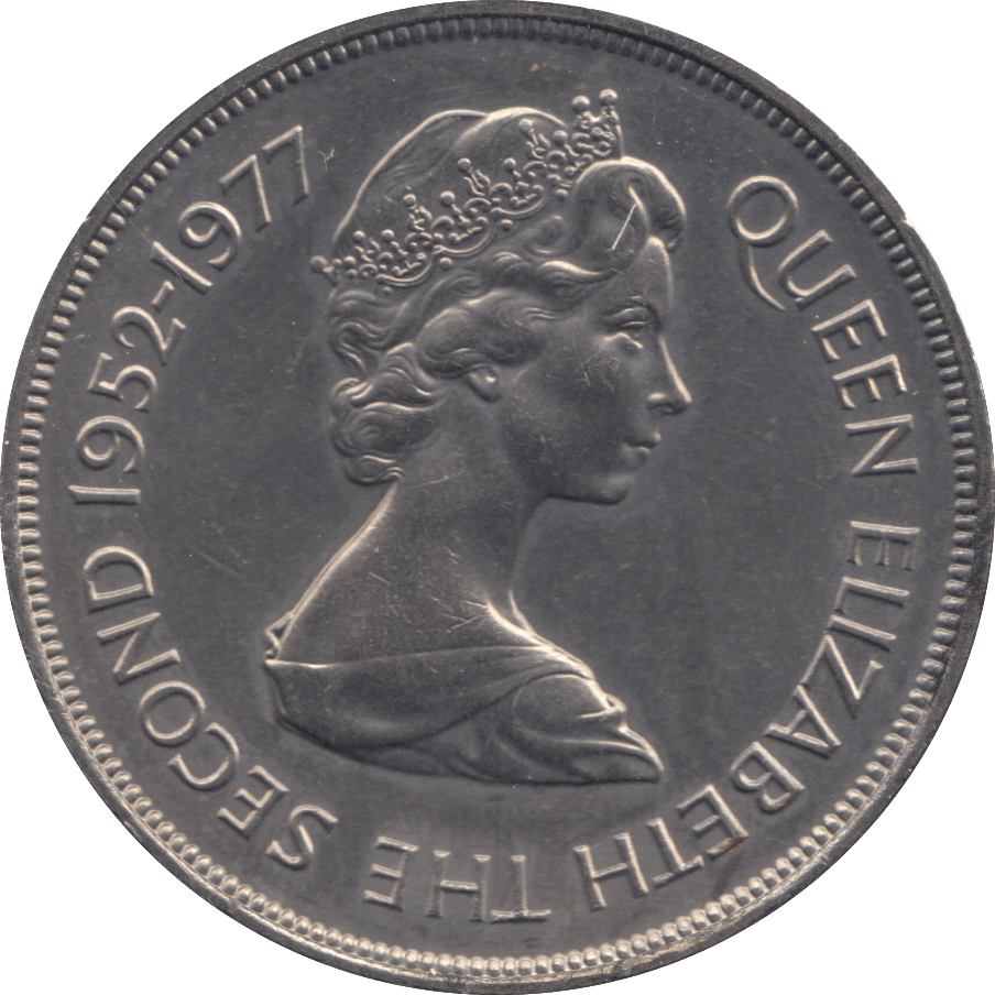 1977 TWENTY FIVE PENCE - WORLD COINS - Cambridgeshire Coins