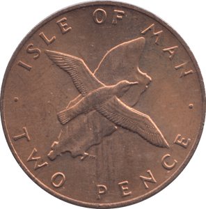 1977 TWO PENCE ISLE OF MAN ( BU ) - TWOPENCE - Cambridgeshire Coins