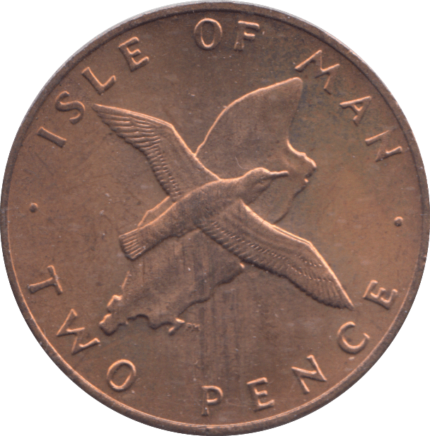 1977 TWO PENCE ISLE OF MAN ( BU ) - TWOPENCE - Cambridgeshire Coins