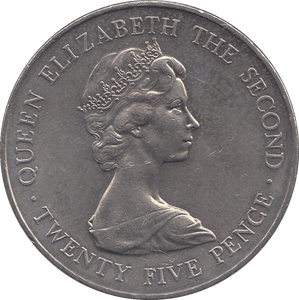 1978 25P GUERNSEY ROYAL VISIT ( BU ) - WORLD COINS - Cambridgeshire Coins