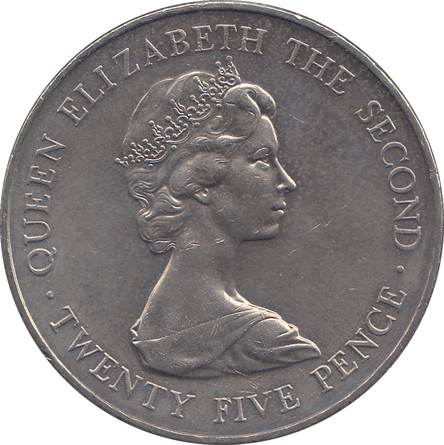 1978 25P GUERNSEY ROYAL VISIT ( BU ) - WORLD COINS - Cambridgeshire Coins