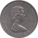 1978 25P GUERNSEY ROYAL VISIT ( BU ) - WORLD COINS - Cambridgeshire Coins