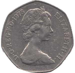 1978 CIRCULATED LARGE 50P BRITANNIA - 50P CIRCULATED - Cambridgeshire Coins