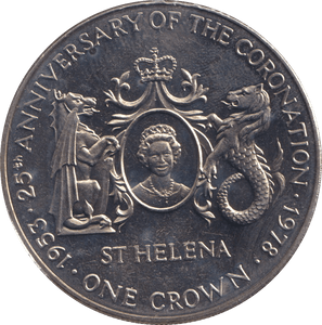 1978 CROWN CORONATION ANNIVERSARY - WORLD COINS - Cambridgeshire Coins