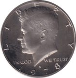 1978 HALF DOLLAR USA - WORLD COINS - Cambridgeshire Coins