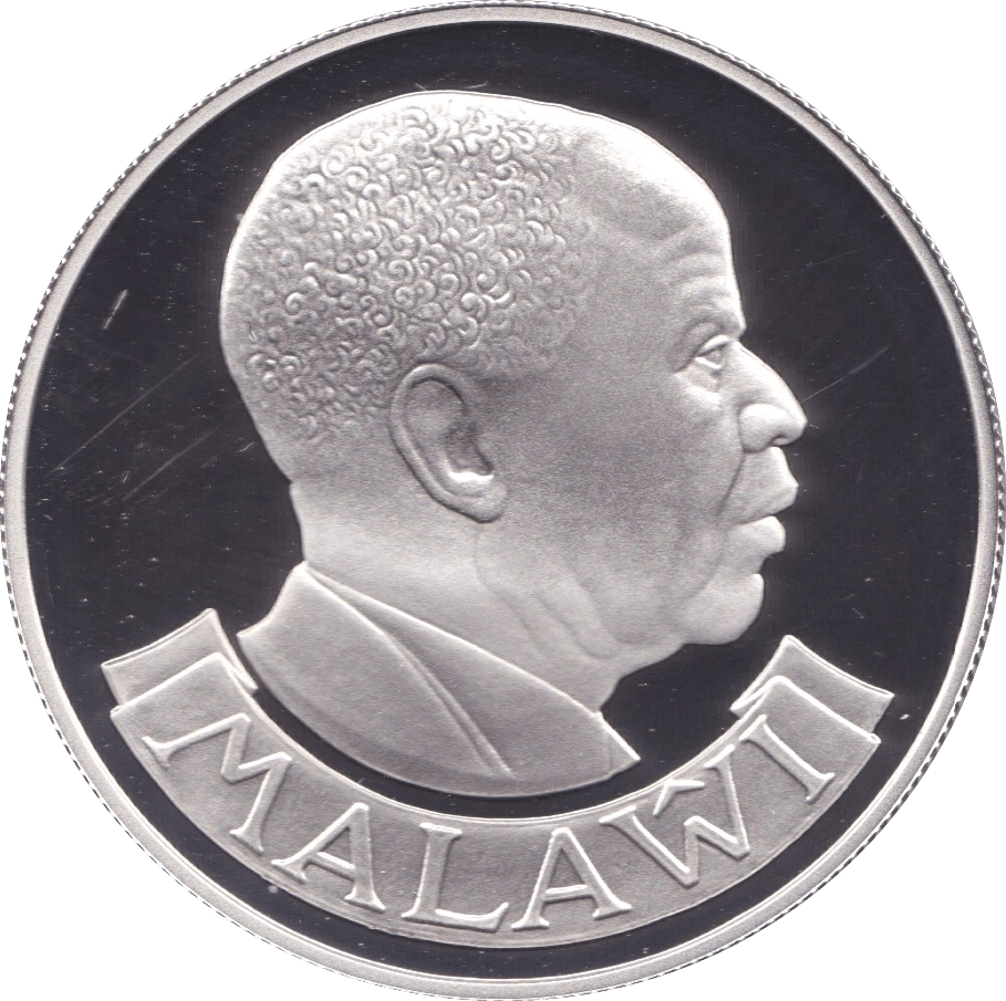 1978 MALAWI 5 KWACHA ZEBRAS SILVER PROOF COIN - SILVER WORLD COINS - Cambridgeshire Coins