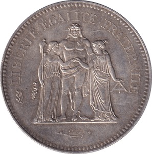 1978 SILVER 50 FRANCS FRANCE - SILVER WORLD COINS - Cambridgeshire Coins