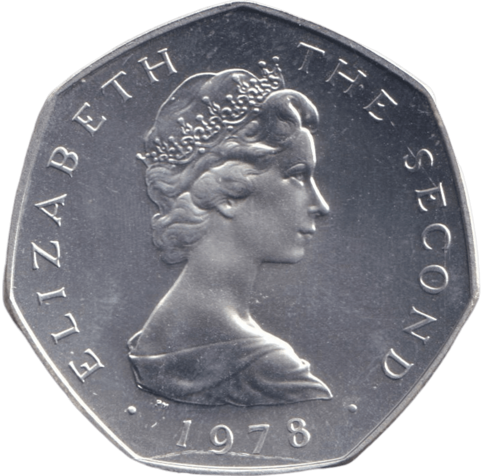 1978 SILVER 50P ISLE OF MAN - 50P Silver Proof - Cambridgeshire Coins
