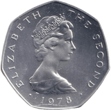 1978 SILVER 50P ISLE OF MAN - 50P Silver Proof - Cambridgeshire Coins