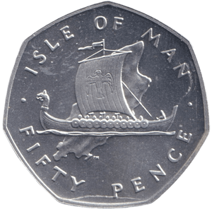 1978 SILVER 50P ISLE OF MAN - 50P Silver Proof - Cambridgeshire Coins