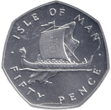 1978 SILVER 50P ISLE OF MAN - 50P Silver Proof - Cambridgeshire Coins
