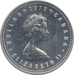 1978 SILVER DOLLAR CANADA - SILVER WORLD COINS - Cambridgeshire Coins