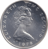 1978 SILVER FIVE PENCE ISLE OF MAN - SILVER WORLD COINS - Cambridgeshire Coins