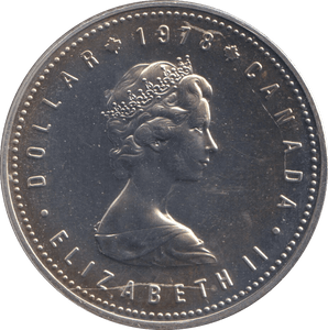 1978 SILVER ONE DOLLAR COMMONWEALTH GAMES CANADA - SILVER WORLD COINS - Cambridgeshire Coins