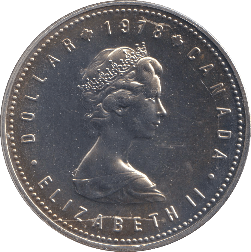 1978 SILVER ONE DOLLAR COMMONWEALTH GAMES CANADA - SILVER WORLD COINS - Cambridgeshire Coins