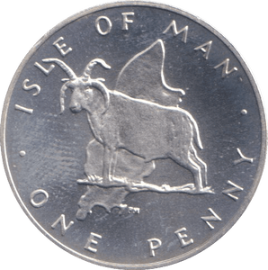 1978 SILVER ONE PENNY ISLE OF MAN - SILVER WORLD COINS - Cambridgeshire Coins