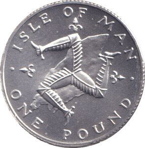 1978 SILVER ONE POUND ISLE OF MAN - SILVER WORLD COINS - Cambridgeshire Coins