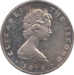 1978 SILVER ONE POUND ISLE OF MAN - SILVER WORLD COINS - Cambridgeshire Coins