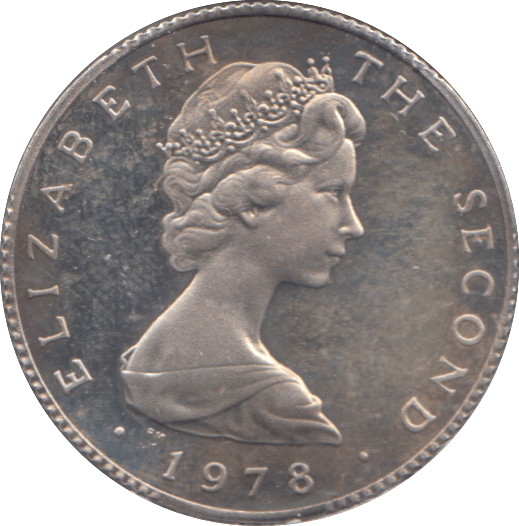 1978 SILVER ONE POUND ISLE OF MAN - SILVER WORLD COINS - Cambridgeshire Coins