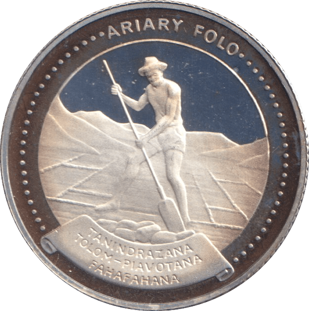 1978 SILVER PROOF 10 ARIARY MADAGASCAR - SILVER WORLD COINS - Cambridgeshire Coins