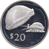 1978 SILVER PROOF 20 DOLLAR FIJI - SILVER WORLD COINS - Cambridgeshire Coins