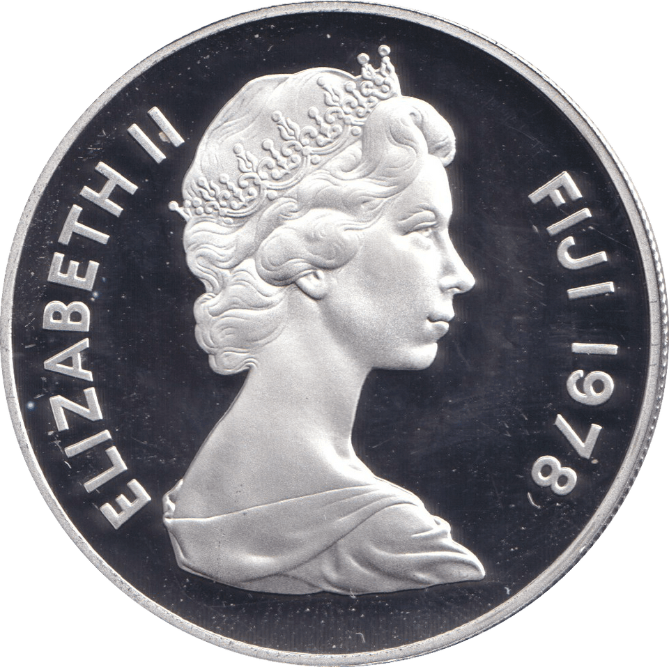 1978 SILVER PROOF 20 DOLLAR FIJI - SILVER WORLD COINS - Cambridgeshire Coins