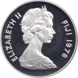 1978 SILVER PROOF 20 DOLLAR FIJI - SILVER WORLD COINS - Cambridgeshire Coins